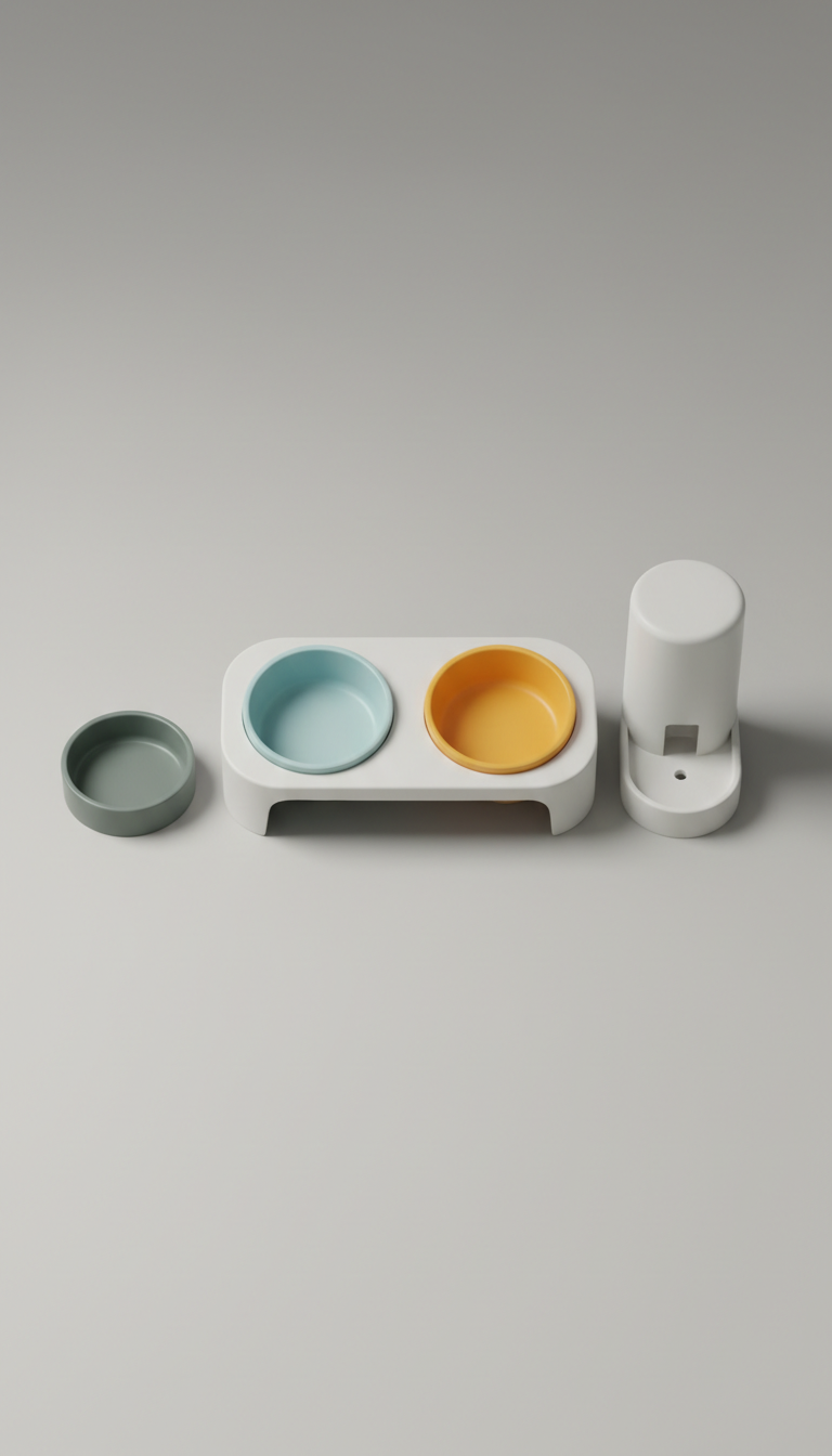 Modular Pet Food Bowl Set