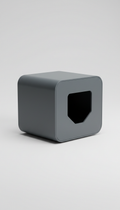 Slate Grey Litter Box Cover Cube