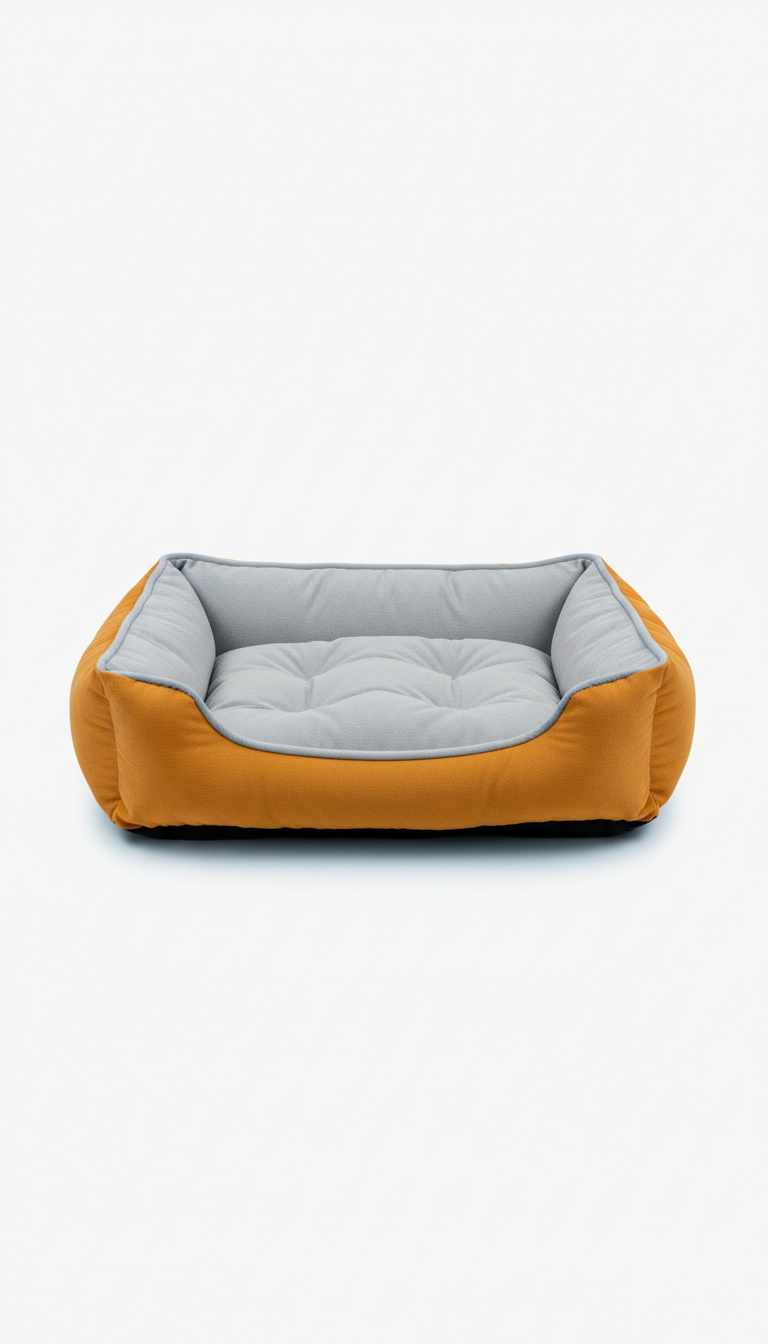 Washable Pet Bed With Marigold Trim