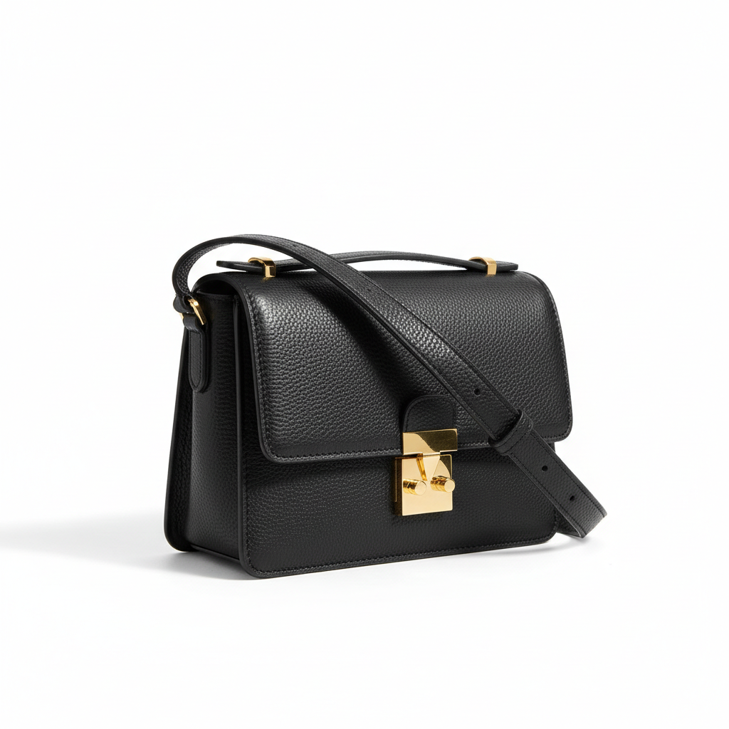 Black women's shoulder purse