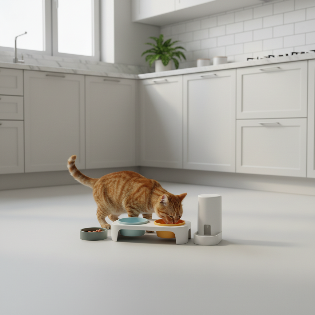 Modular Pet Food Bowl Set - Kitchen Lifestyle