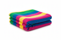 Multicolored Towel with Blue Stripes