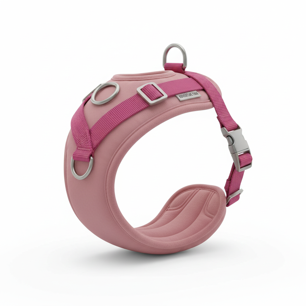 Pink Dog Harness for Medium Dogs - Product Shot