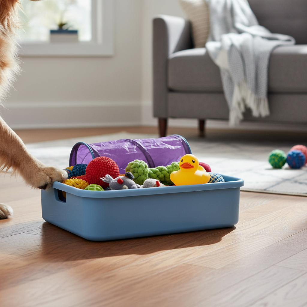 Powder Blue Toy Organizer - Lifestyle