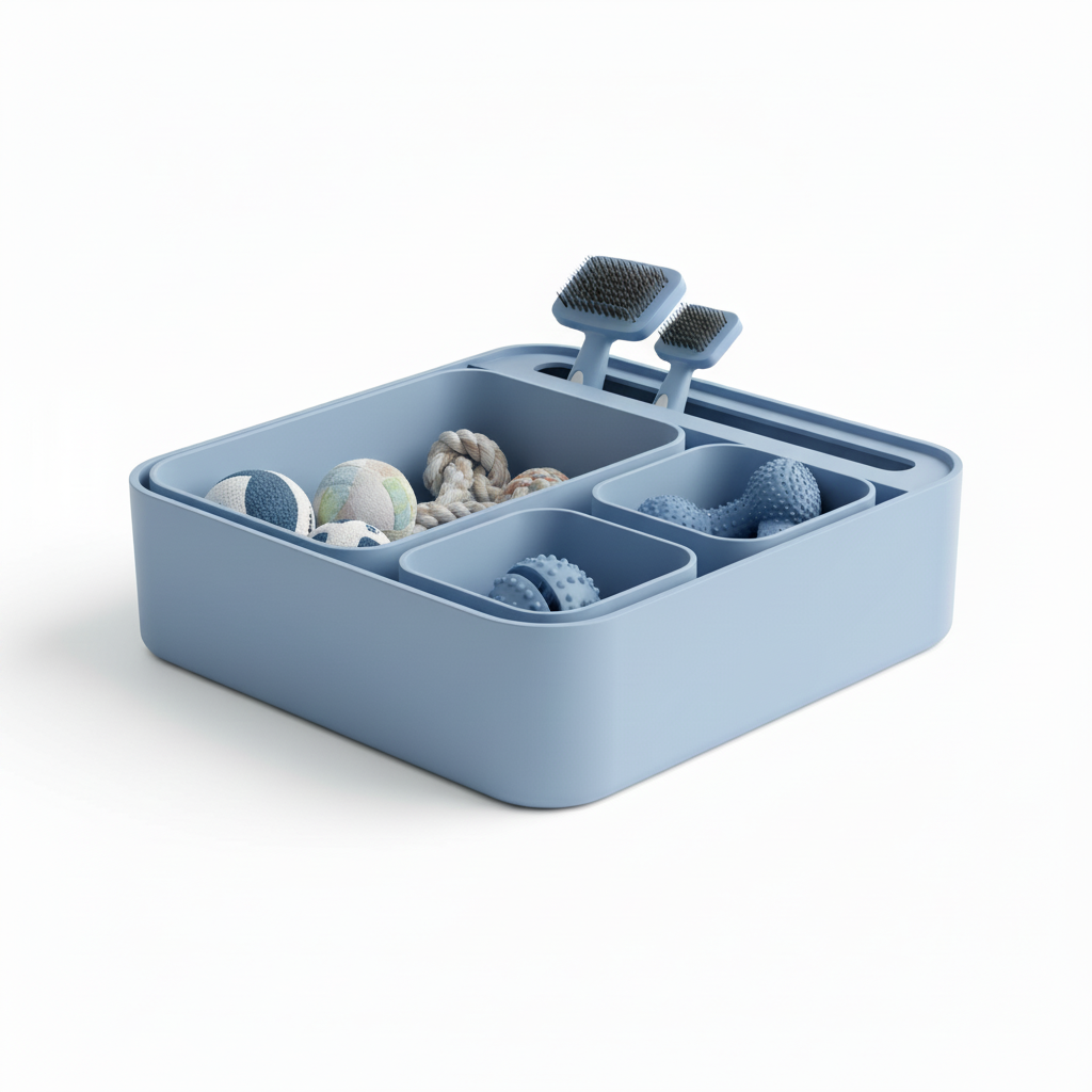 Powder Blue Toy Organizer - Product Shot